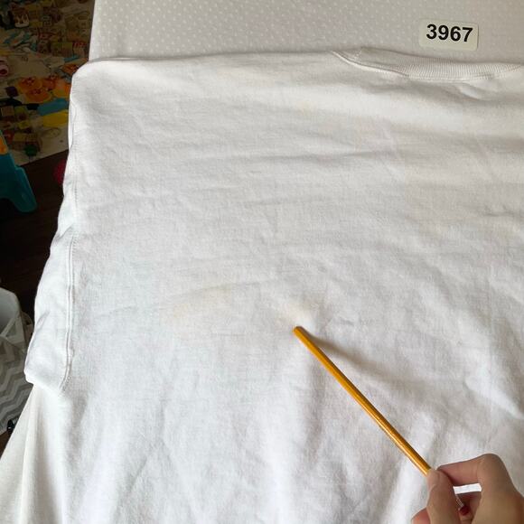 Hanes Women Sweatshirt size L White Fleece Lined I Literally Do Not Care At All - Picture 9 of 11